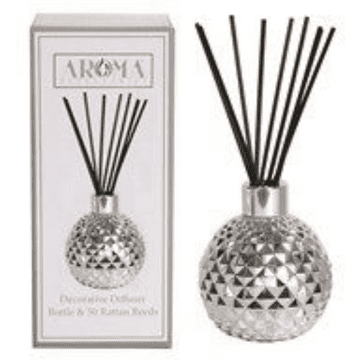 Silver Glass Reed Diffuser & 50 Rattan Reeds