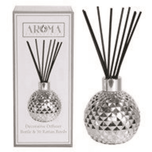 Silver Glass Reed Diffuser & 50 Rattan Reeds