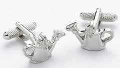 Silver Watering Can Cufflinks