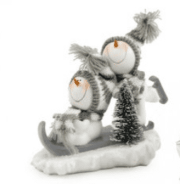 Skating & Sledging Snowmen - 14cm