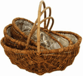 Small Lined Willow Basket
