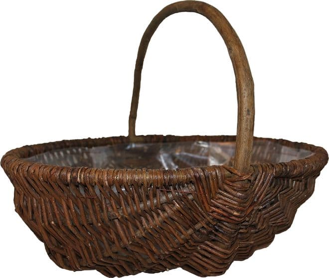 Small Lined Willow Basket