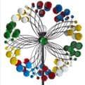 Solar Colour Changing LED Confetti  Kinetic  Wind Spinner  - 213cm.