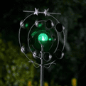Solar Colour Changing LED Cosmic  Kinetic  Wind Spinner  - 183cm.
