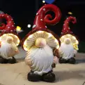 Solar - LED -Light-Up Toadstool Gnome - 3 Designs to choose from.