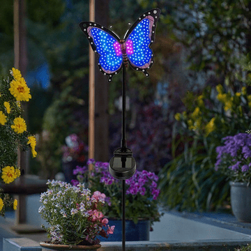 Solar - Papillon Animated Light-up Garden Stake