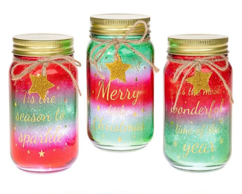 Christmas Fire Fly LED Light-Up Jar.