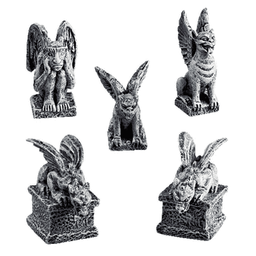 Spooky Town - Set of 5 Gargoyles
