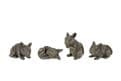 Stone  Effect- Family of Mice - set of 4.