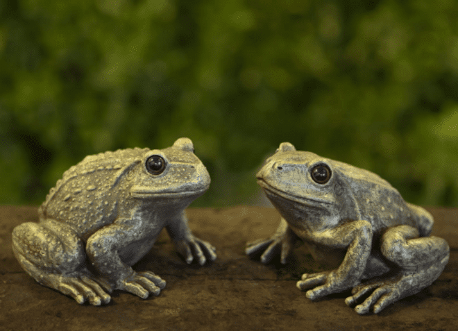 Stone Effect Garden Frog- Two Designs to choose from.