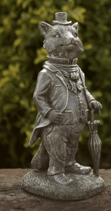 Stone Effect Garden Ornaments - Mr Fox - 29cm