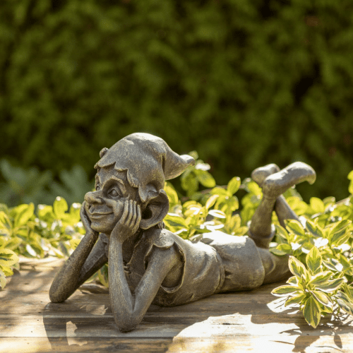 Stone Effect -  Peter The Day Dreaming Pixie - 42cm.