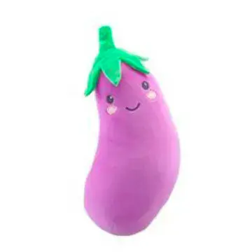 Super Soft Salad & Veggie Plush Toys - The Cuddly Vegan Collection - Mr Aubergine