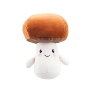Super Soft Salad & Veggie Plush Toys - The Cuddly Vegan Collection - Mr Mushroom