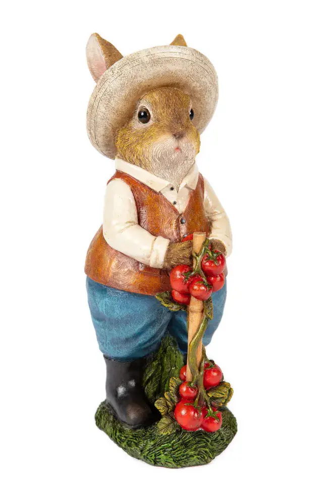 Terry The Rabbit - Picking Tomatoes - 24cm.