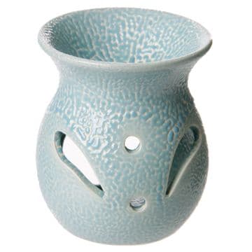 Textured Ceramic Oil Burner (Pastle Blue)