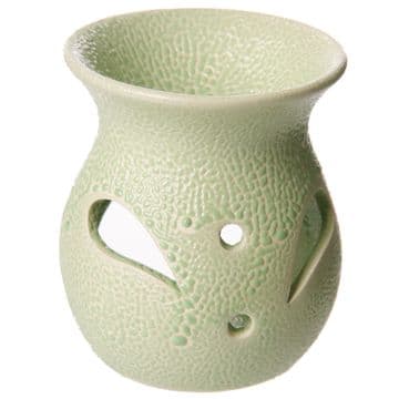 Textured Ceramic Oil Burner (Pastle Green)