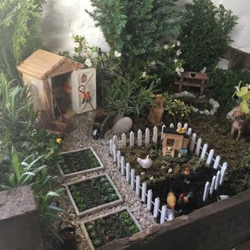 The Allotment Garden in a Vintage Apple Crate
