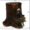 The Christmas Garden  - Light up -  LED Gnome Home -  Tree  House  with Gnome & Fox- 14cm tall