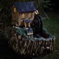 The Water Mill Fountain - Solar with LED lights.