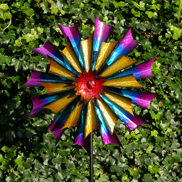The Forgotton Garden Wind Spinner - Rainbow Magic - 185cm tall