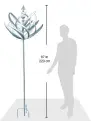 The Silver Royal Windsor Garden Wind Spinner - 220cm ,