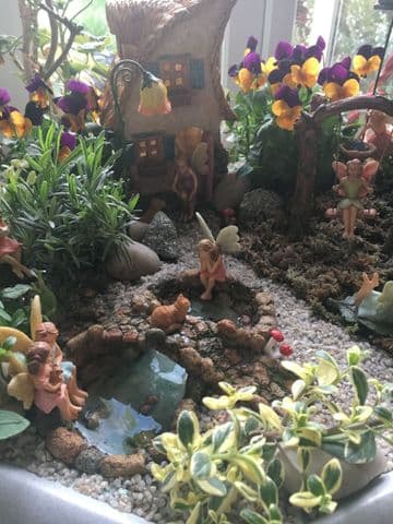 The Spring Garden (Made in a tall bird bath)
