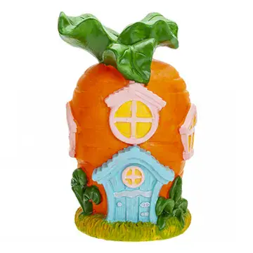 The Vegan Collection - Fairy House - Carrot Cabin - 20cm