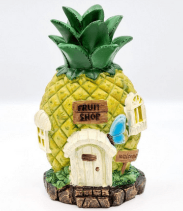 The Vegan Collection - Pineapple Cottage - Fruity Fairy Garden House - 20cm
