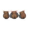Three Wise Bats - 8.5cm.