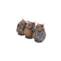 Three Wise Bats - 8.5cm.