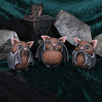 Three Wise Bats - 8.5cm