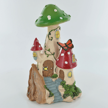 Toadstool FaIry House  - 16cm