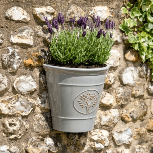 Tree of Life Wall Planter - Ash Grey - Made From 100% recycled Plastic.