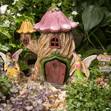 Twisted log Fairy Garden House