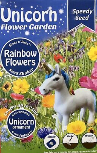 Unicorn Flower Garden - 18,000 seeds - Unicorn & Seed Gift set