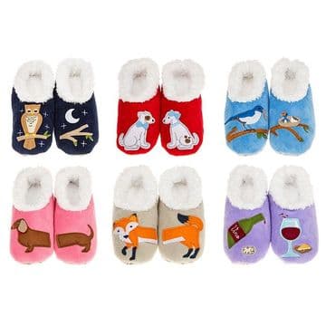 Vegan Sherpa Fleece Snoozie - Classic Splitz Slippers -Size Small UK 3-4