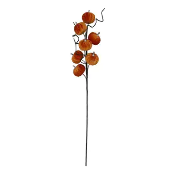 Velvet Pumpkin Pick - 70cm Tall