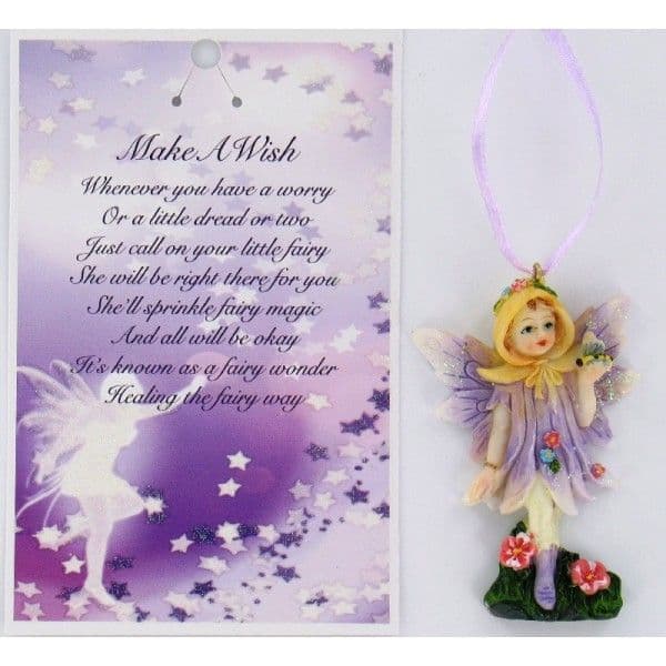 Vintage Style Hanging Fairy & Gift Card - For A Special Little Girl..