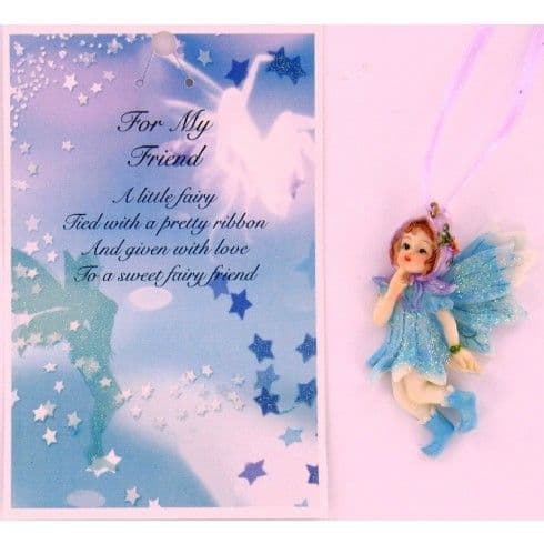 Vintage Style Hanging Fairy & Gift Card - For My Friend.