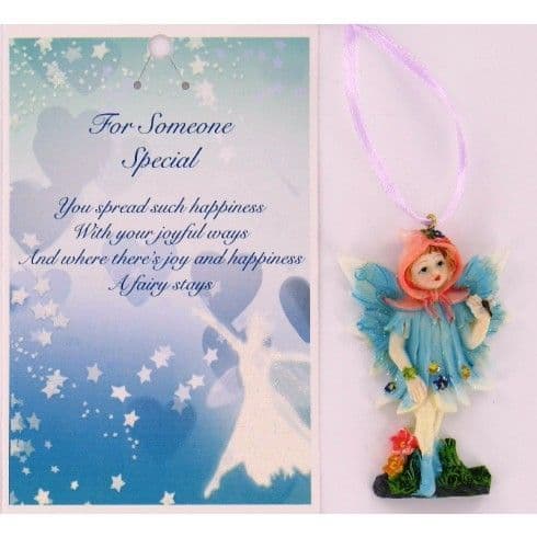 Vintage Style Hanging Fairy & Gift Card - For Someone Special.