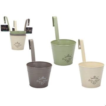 Vintage Style Round Wall Planters - Choose from 3 colours