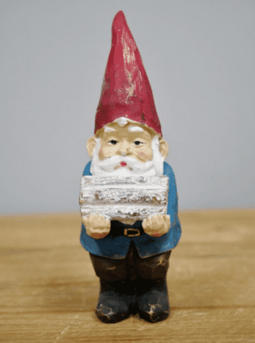 Vintage Style - Winter Wood Collector Gnome - 13cm