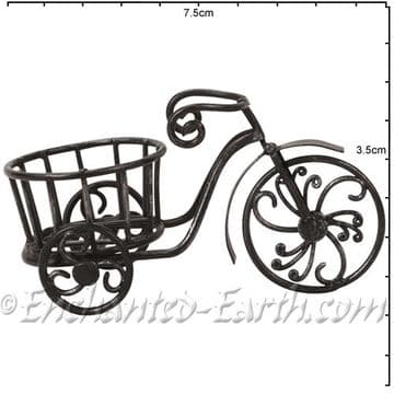 Vivid Arts - Miniature World Black Metal Tricycle