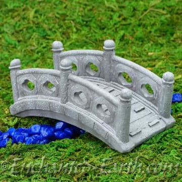 Vivid Arts- Miniature World - Japanese Miniature Garden-Stone Effect Temple Bridge