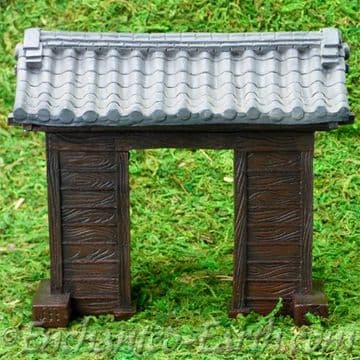 Vivid Arts- Miniature World - Japanese Miniature Garden- Temple Castle Gate -11cm
