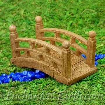 Vivid Arts- Miniature World - Japanese Miniature Garden-Wood Effect Temple Bridge