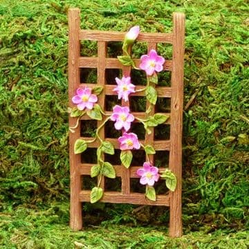 Vivid Arts - Miniature World- Miniature Garden- Mini Clematis Trellis
