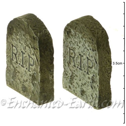Vivid Arts- Miniature World - Set of 2 RIP Gravestones