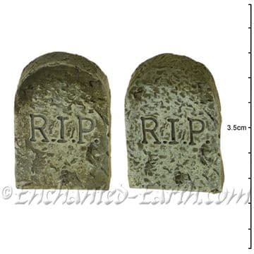 Vivid Arts- Miniature World - Set of 2 - Mini R.I.P. Gravestones
